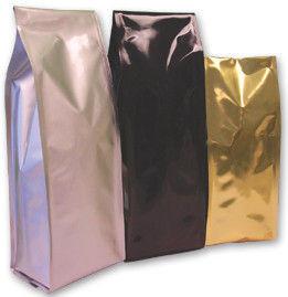 Aluminum Foil Plastic Side Gusset Bag Food Grade For Coffee Bean With Valve