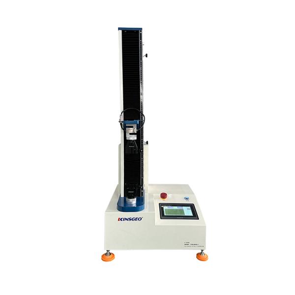 nuevo diseño de una sola columna máquina de ensayo universal agarres libres