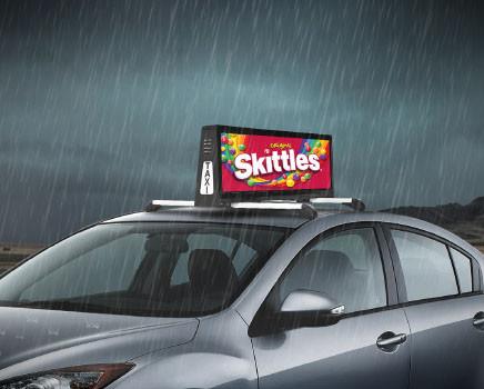 2mm 3mm 4mm Car Taxi Roof Led Display Screen Outdoor Advertising