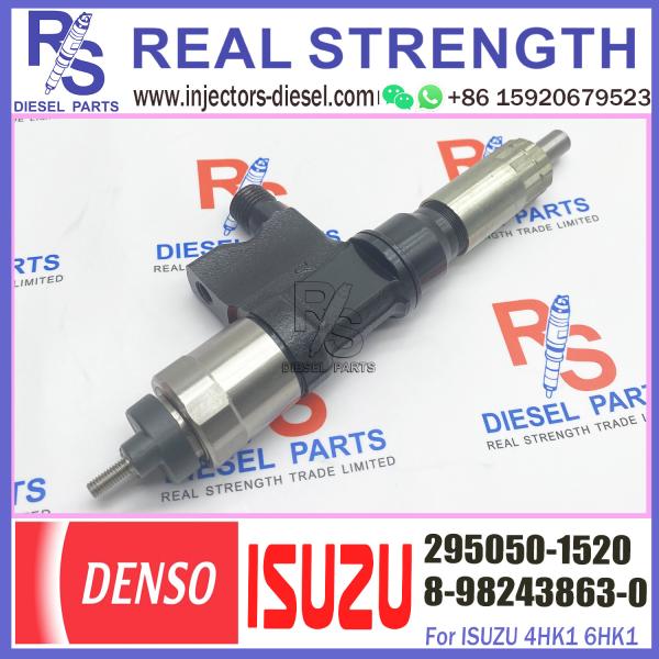 Injetor de combustível comum do trilho 8-98243863-0 295050-8630 295050-1520 para o motor 4HK1 ZX250-5A