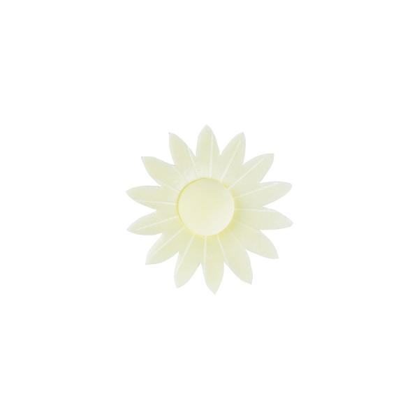 Natural Color Edible Wafer Cupcake Toppers , 3D Yellow Rice Paper Flowers For Cakes