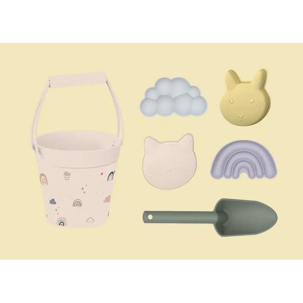 Summer Sand Outdoor Children’s Toy Set Silicone Beach Bucket Set