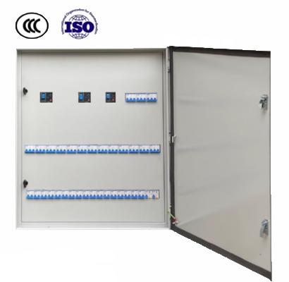 Caja eléctrica montada en la pared de metal con recubrimiento en polvo con protector de fugas de disyuntor