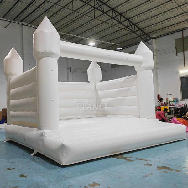 13ft Adult Inflatable Bouncy Castle PVC White Wedding Bounce House