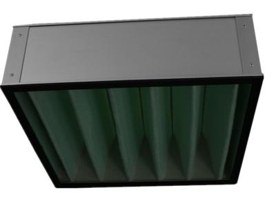Filtro industrial MERV16 do banco da fibra de vidro V para o sistema da ventilação AHU