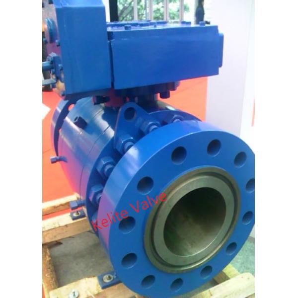 Stainless Steel Trunnion Ball Valve , Full Port Ball Valve Fire Safe Design