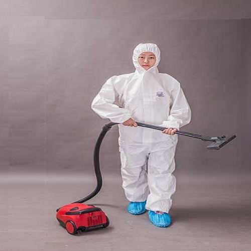 Waterproof 3XL 50gsm Nonwoven Disposable Hooded Coveralls