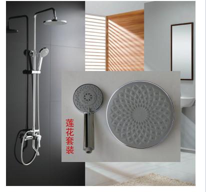 Thermostatic Mixer Shower Set Square Chrome Twin Head Exposed