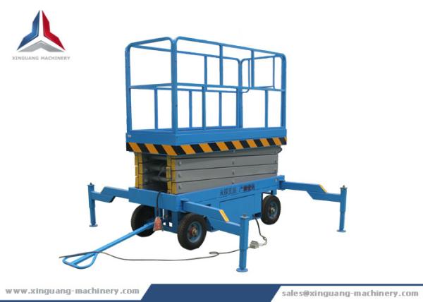 8m Platform Height Mobile Hydraulic Scissor Lift Table from China Factory