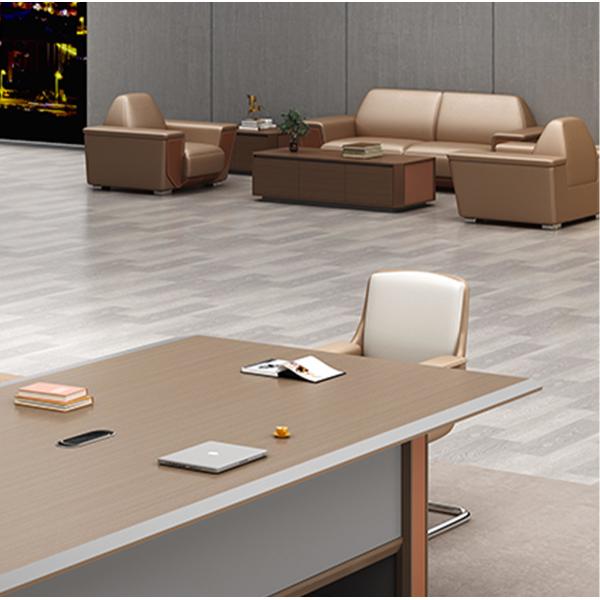 Modern Wooden Luxury Conference Rectangle Panel Table Office Furniture Table For Boardroom Meeting Room Conference Desk