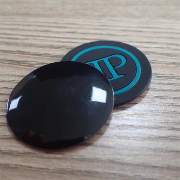 3D PVC Logo Raised Green Font Custom Logo Patches For Clothes