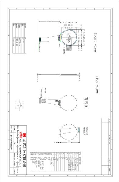 High Brightness 0.95 Inch Round Tft Screen Circular Tft Lcd Display 128*128 Dots IC GC9D01