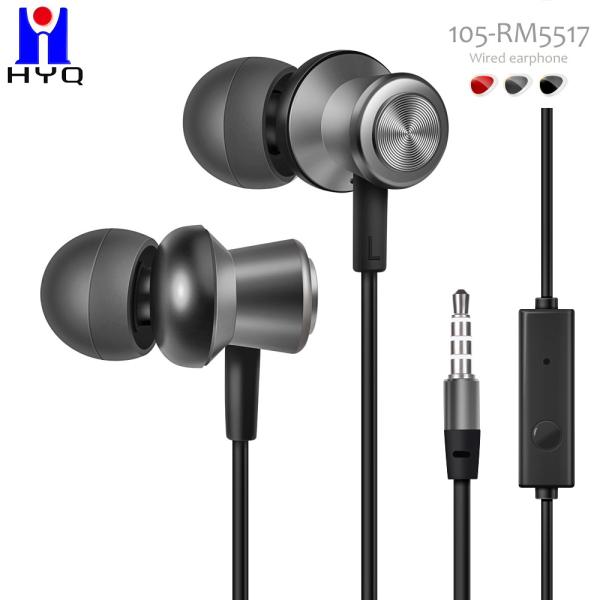 Universal 3.5mm Plug Wired In Ear Earphones Noise Cancelling Stereo Earbuds