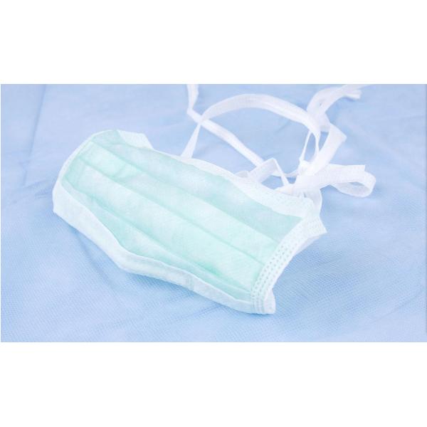 Голубой белый лицевой щиток гермошлема 3ply медицинского использования не сплетенный со связью дальше