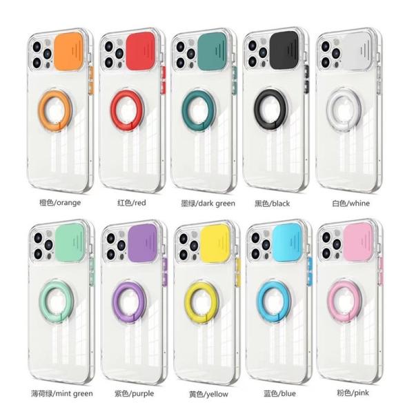 Anti Shock Camera Protection Finger Grip Phone Case For Iphone 11 12 Pro Max