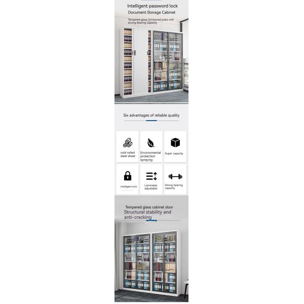 Коммерческая мебель современный босс кабинет офис Деревянный файловый комбинированный книжный шкаф