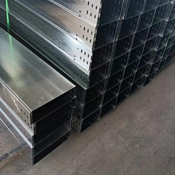Non Flammable Fire Resistance Galvanized Wall Mounted Cable Tray Installation Method