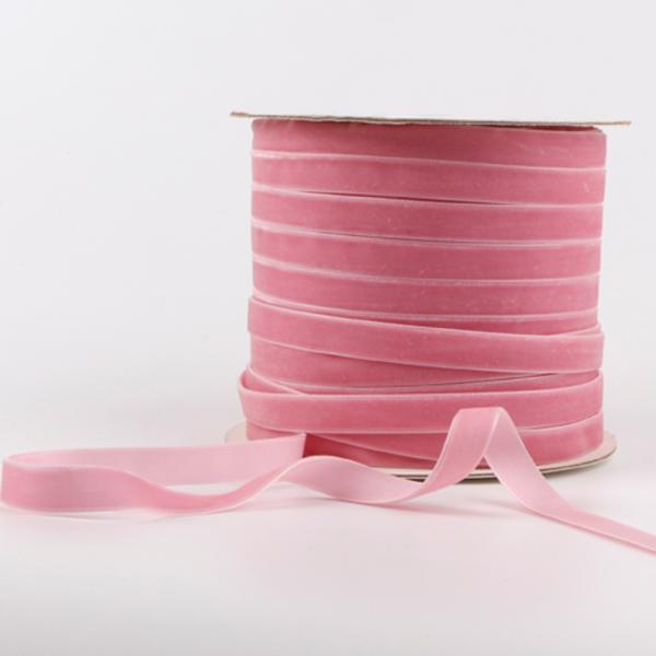 Embroidered 5/8 inch 16mm White and Red Velvet Ribbon for Making Hair Bows Shipping by TNT