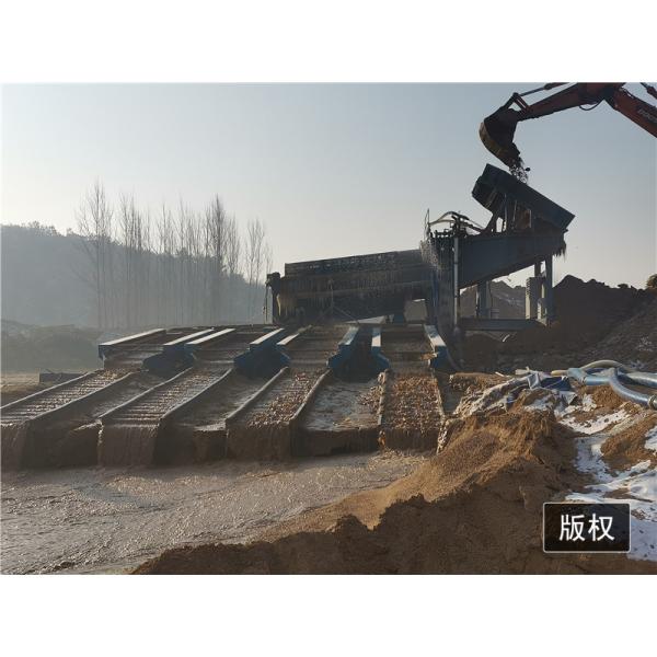 Highe Tension Steel 200TPH Solid And Gravel Washing Plant With 4 Sluice Boxes