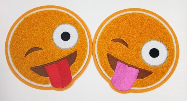 Merrowed Border PMS Felt Background Chenille Patches For Jacket