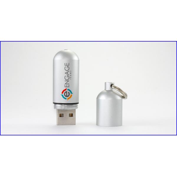 Personalized Branding Full Metal Cool Capsule 128GB Thumbdrive
