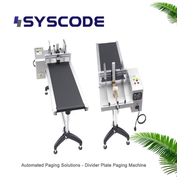 Divider Plate Paging Machine For Packaging And Printing Industries Automatic Paper Feeder