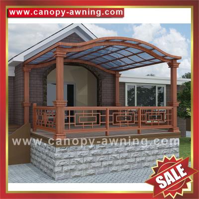 outdoor villa house terrace patio gazebo balcony alu aluminum alloy polycarbonate awning canopy canopies cover shelter