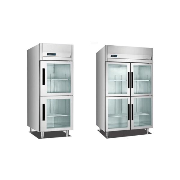 497W Industrial Upright Freezer , 100kg Restaurant Display Freezers Adjustable Shelf 620x750x1980