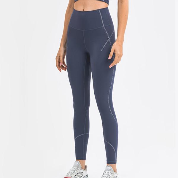 Capri Cycling Nylon Womens High Waisted Workout Leggings With Tummy Control