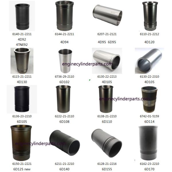 Komatsu Cylinder Liner, 6110-21-2212 4D120 Liner Sleeve