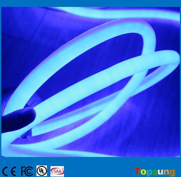 16mm 360 degree round led neon tube blue flexible decoration lights 24V