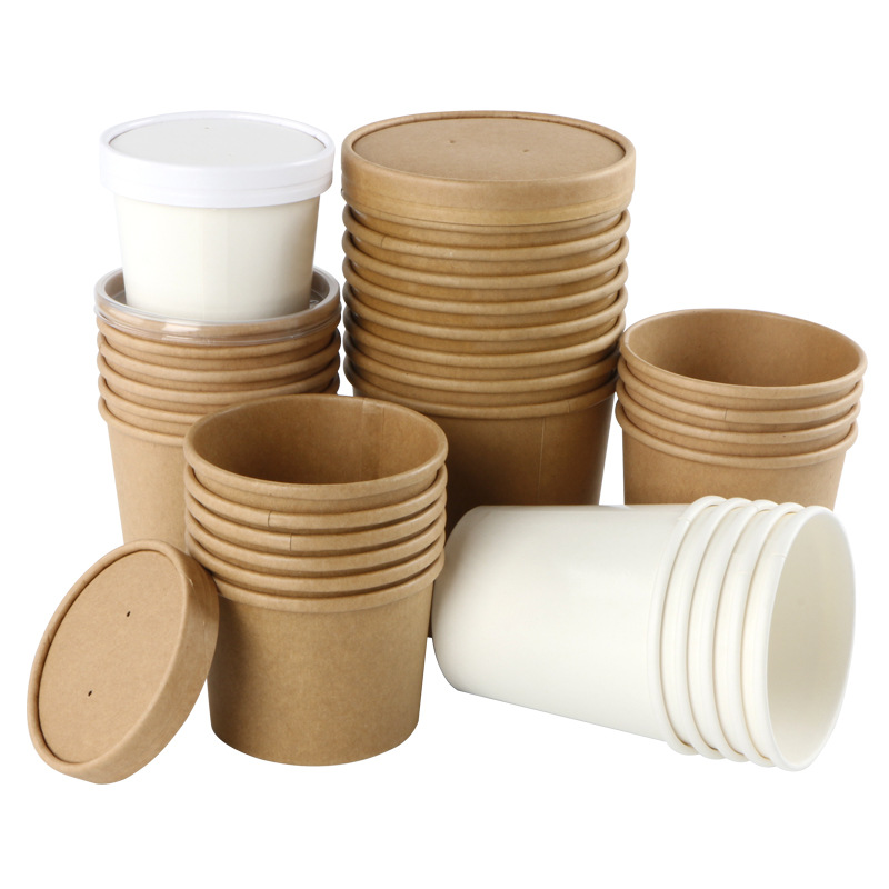 Вынос кухни Biodegradable устранимых шаров вкладыша PLA бумаги Kraft китайский