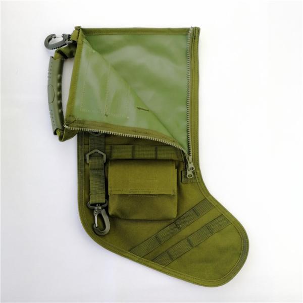 New Green Christmas Decoration Gifts Tactical Christmas Stocking with molle gear