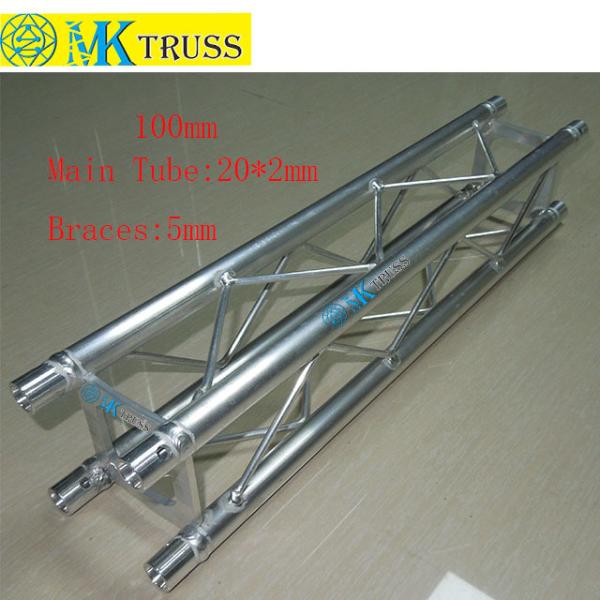 Main Tube 20*2mm Square Aluminium Mini 100mm Truss for Decorative Exhibition Interior