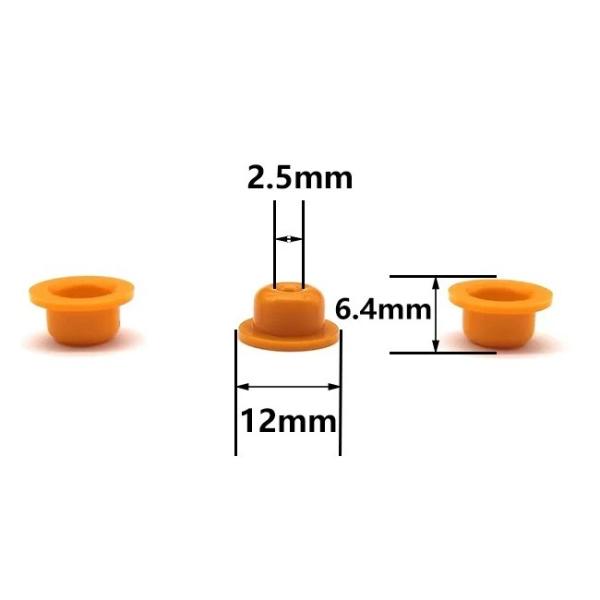 ASNU036 BMW Fuel Injector Plastic Pintle Caps, 12mm X 6.4mm X2.5mm
