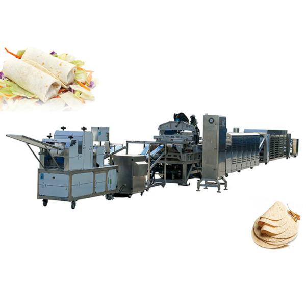 Stainless Steel 3000pcs/H 85g 250mm Dia Tortilla Making Machine Industrial
