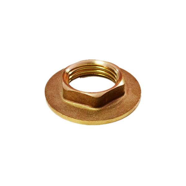 1/2″ NPT Wide Flange Brass Tap Back Nuts Male