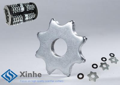 Edco Scarifier Parts, 8 Point Tungsten Carbide Tct Scarifier Cutters with 3-1/8Od 1-3/16ID on Drum Assembly for Floor