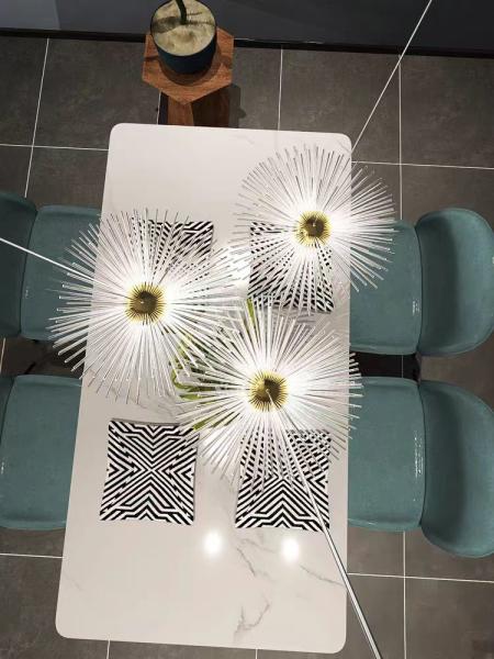 Duplex Villa Banquet Hall Hotel Lobby Dandelion Modeling Lamps Sales Department Hollow Art Non-standard Lamps
