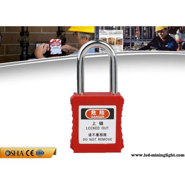 38mm Steel Professional Safety Lockout Padlocks For Danger Warning