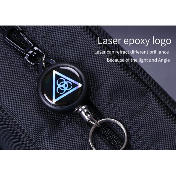 Deyi Badge Reel Heavy Duty Retractable Keychain With All Metal Carabiner Key Ring Fishing Cycling Hiking