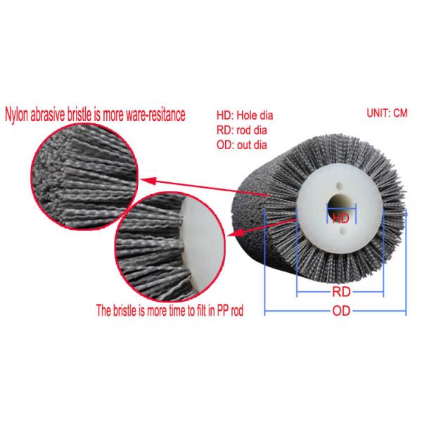 Щетки истирательной щетинки нейлона промышленные очищая