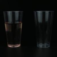 Tazas de plástico PS impresas a medida con material PS para bebidas calientes y frías