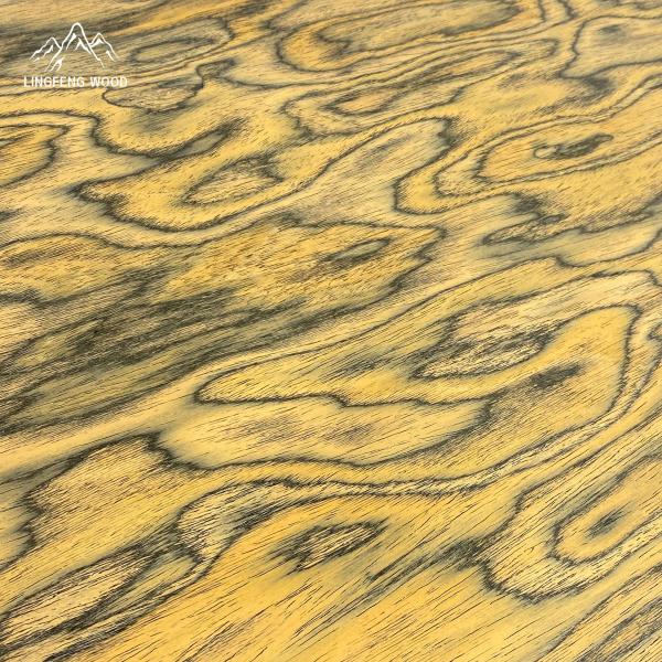Burl Color 0.4mm 2500*640mm Size Engineered Wood Veneer In Furniture Grade