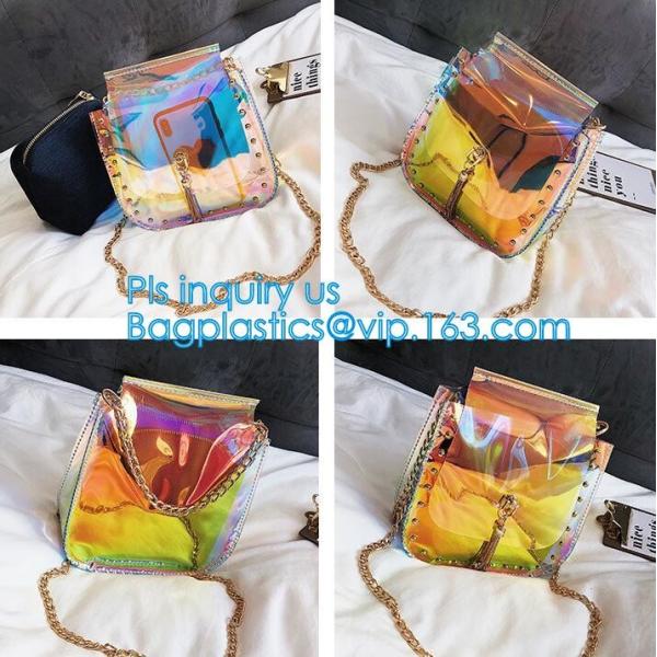 High quality newest fashion transparent handbags women pvc clear bags shoulder bag, Clear Pvc Manufacture Small Custom T