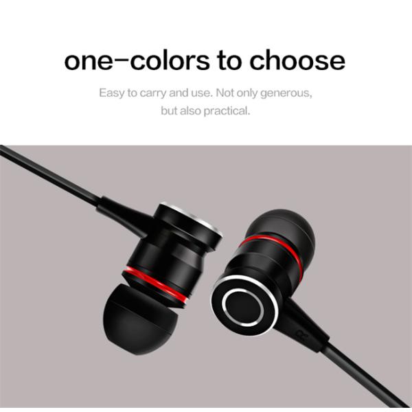 ROHS High Bass Earphones 3.5mm Noise Cancelling Earbuds With Wire