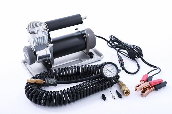 CARTEEAIR 12V Automatic Tire Inflator Air Compressor with Tire Pressure Monitor Portable