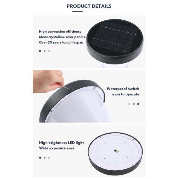 тропа СИД 6000K солнечная освещает сумрак для того чтобы рассветать свет открытого сада с батареей LiFePO4