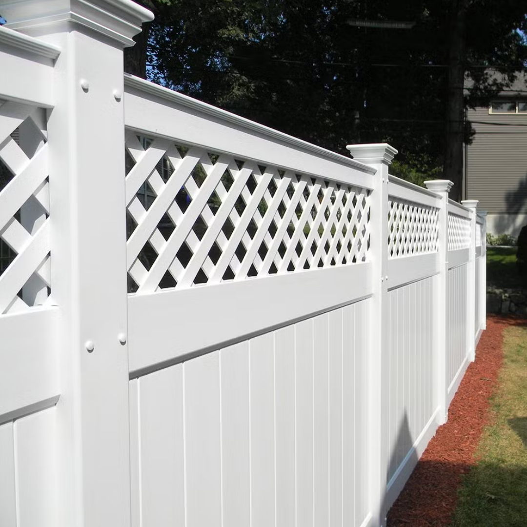 Low Maintenance PVC Privacy Fence Home Courtyard
