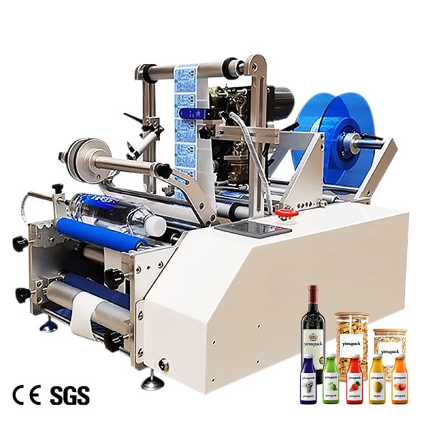 Desktop Wine Labelling Machine Semi Automatic For Plastic Glass Bottles 40pcs/Min